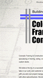 Mobile Screenshot of coloradoframingllc.com