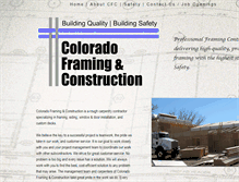Tablet Screenshot of coloradoframingllc.com